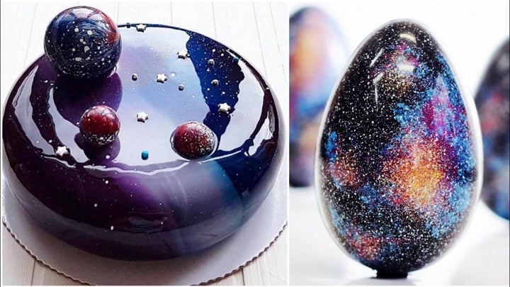 中秋来点不同的:美轮美奂的宇宙银河蛋糕get