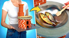 小山姆DIY：动手自制微型火炉，烤两条小鱼给仓鼠改善伙食吧！