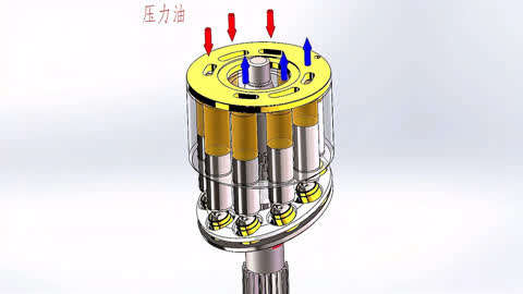 液压马达动画演示图图片