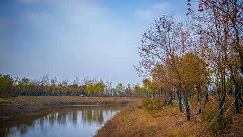 泗县石梁河风景区沿岸风光