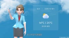 长沙市2021年4月17日天气预报