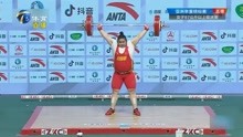 举重亚锦赛：李雯雯三破世界纪录并夺冠