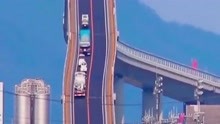 日本江岛大桥，设计垂直接近90°，自动挡的女司机瑟瑟发抖！