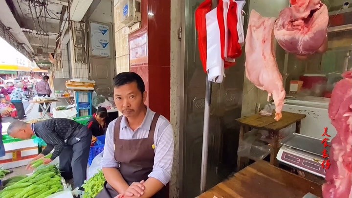 广东网红猪肉佬,一个被卖猪肉耽误的演员,太搞笑了