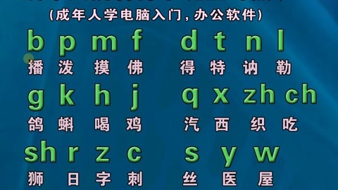 不會拼音怎麼打字?成人自學拼音字母表,零基礎入門教程,打字快