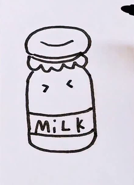 牛奶简笔画分享