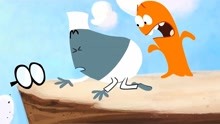 动漫：蓝胖在悬崖边找眼镜，马上就要发生意外，小橘会帮忙吗