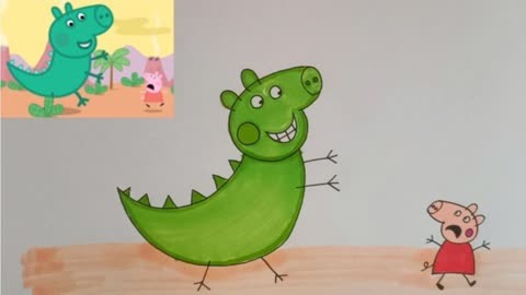 乔治的恐龙玩具怎么画图片