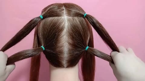 绑头发的教程简单图片