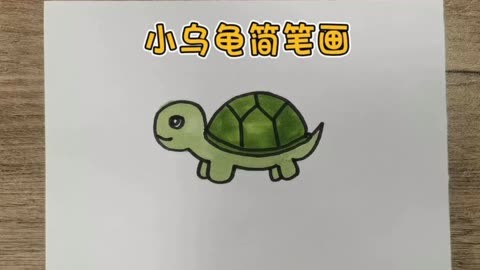 乌龟简笔画简单图片