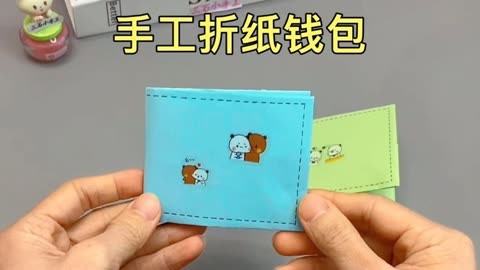 用纸叠钱包的简单方法图片