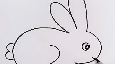 几个3画可爱的小兔子