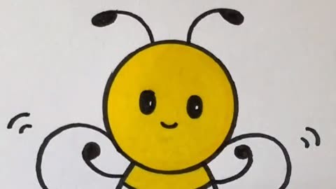 蜜蜂简易图怎么画图片