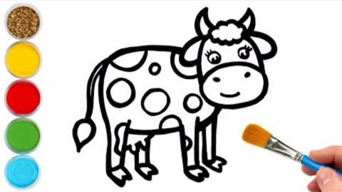 你会画奶牛?亲子趣味简笔画