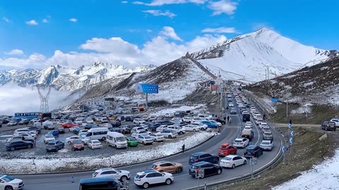 五一假期折多山大堵车,318川藏线