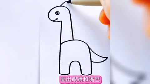恐龙生日蛋糕简笔画图片